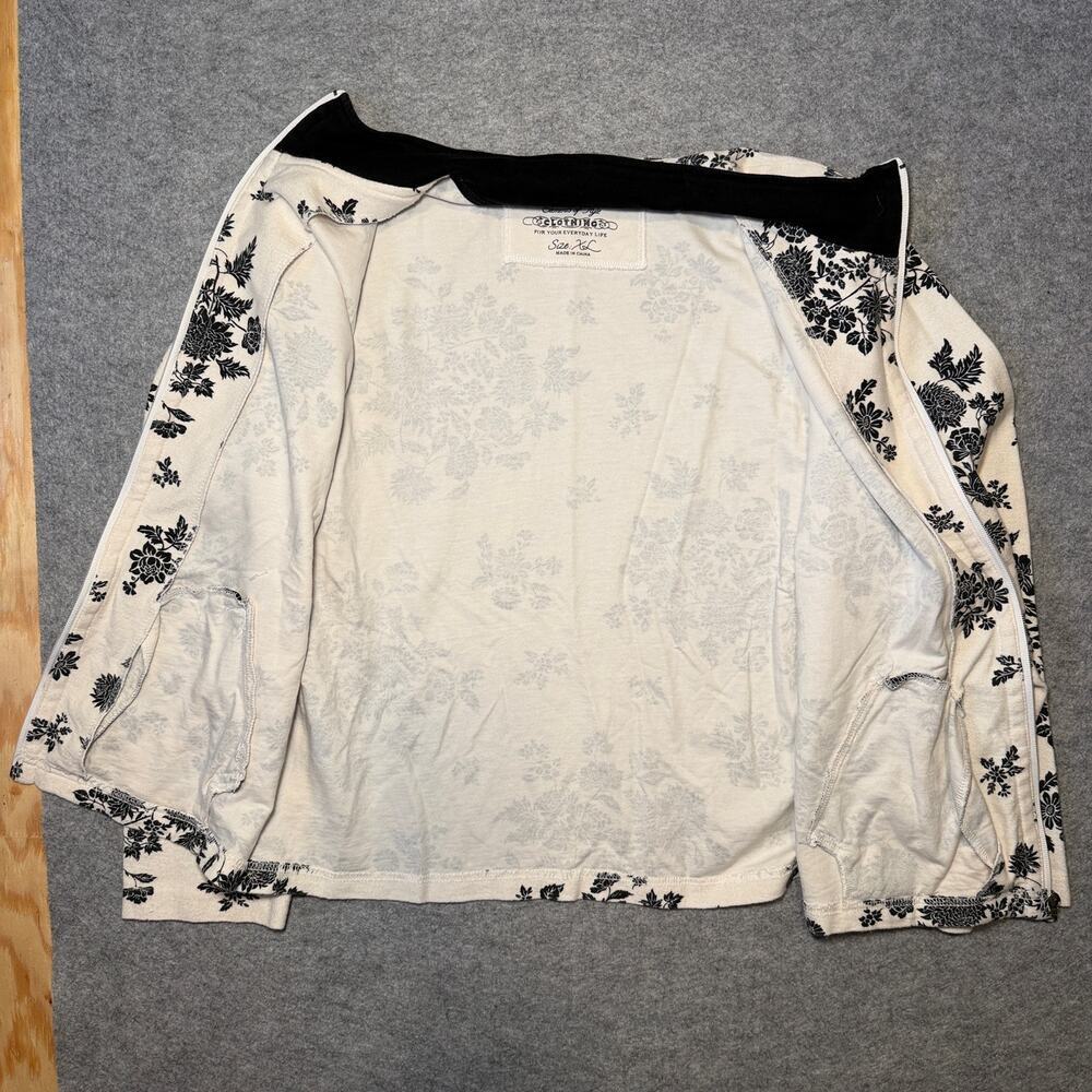 Onque Casuals Women's XL Floral Patterned Cotton Jacket - Picture 4 of 7